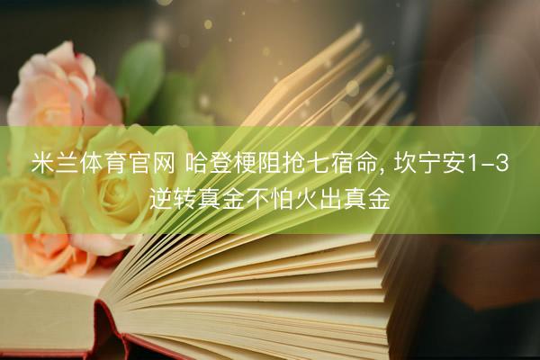 米兰体育官网 哈登梗阻抢七宿命, 坎宁安1-3逆转真金不怕火出真金